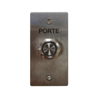 Poussoir Inox Lumineux C/No/Nf Sur Façade Inox 35X60 Gravée Port
