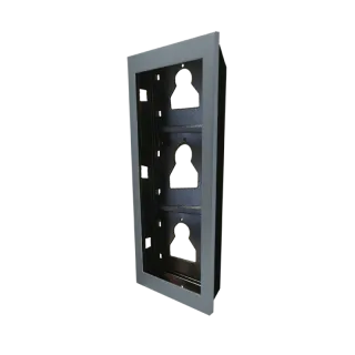 Série Ultra - Cadre Encastré 3 Modules, Aluminium Argenté Ral9006, Anti-Uv
