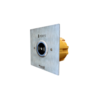 BOUTON S/CONTACT FACADE 100X100 MONT S/POT D'ENCAST CLOISON SEC