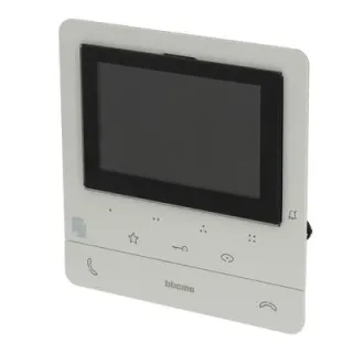 Poste Intérieur Écran 5Pouces Classe 100 Evolué + Boucle Inductive - Blanc