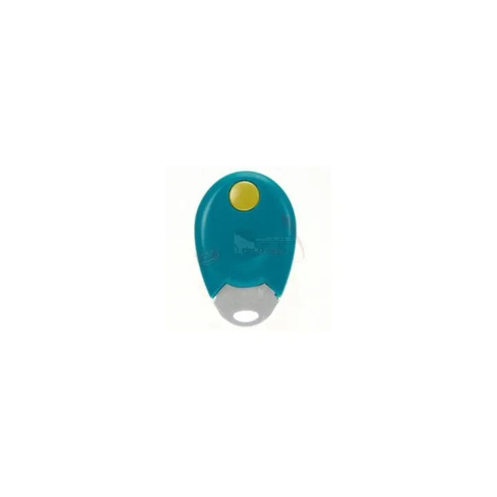Badge 13,56M Turquoise & N° Grave & Pastil Jaune