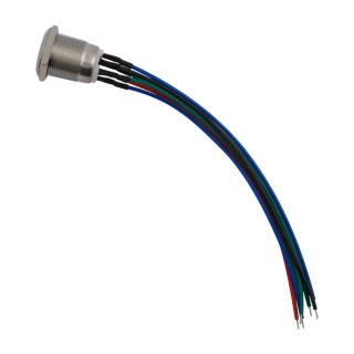 Bouton poussoir de sortie NO/NF lumineux Ø 19 mm (obligatoire po