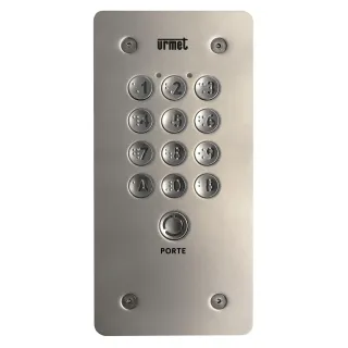 Clavier Codé Inox Microbille - 12 Touches Et Bouton Porte