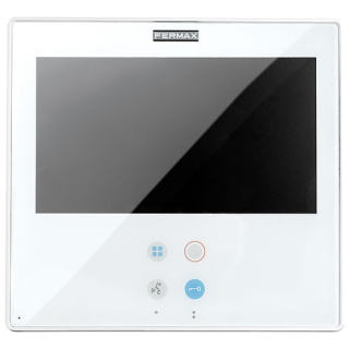 Moniteur Smile 7” Vds Blanc A/Boucle Aud.
