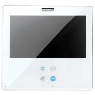 Moniteur Smile 7” Vds Blanc A/Boucle Aud.