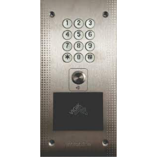 CLAVIER CODE 12 TOUCHES INOX + LECTEURS MAINS LIBRES VIGIK
