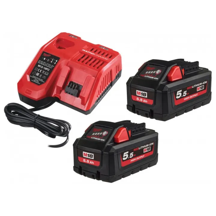 M18 HNRG-552Pack NRJ 18V, 5,5 Ah HIGH-OUTPUT Red Li-ion, syst