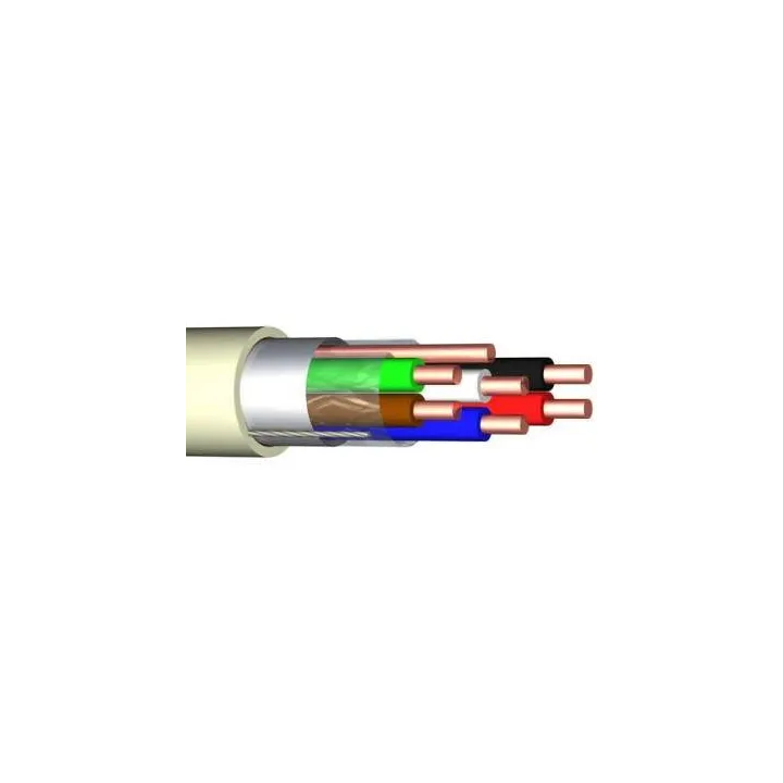 Câble Alarme Souple 10C Cu + 2×0.75 Scr Bob. Bois 500 M