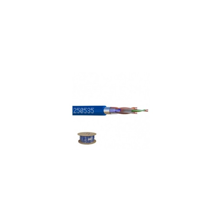 CABLE RESEAU cat6  F/UTP 4 paires le rouleau de 100m 250535-W1