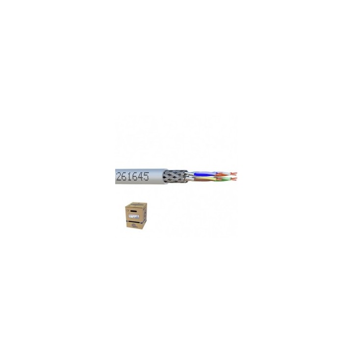 S/FTP CAT6A PATCH LSZH GRIS Dévidoir 305 M