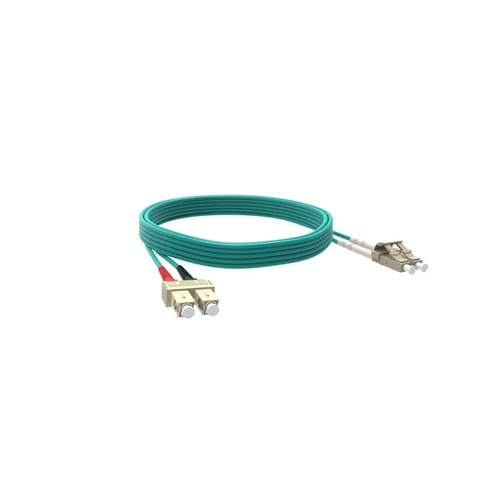 Jarretière Optique Multimode Om4 50/125 Duplex Lc/Sc Longueur 3M