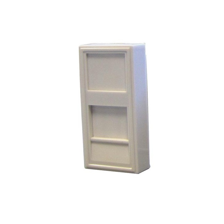 PLASTRON DROIT 1 ENTREE KEYSTONE 22,5X45 AVEC VOLET