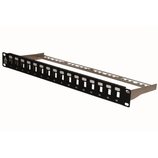 PANNEAU NON EQUIPE 16 PORTS FTP A ACCROCHE KEYSTONE 1U