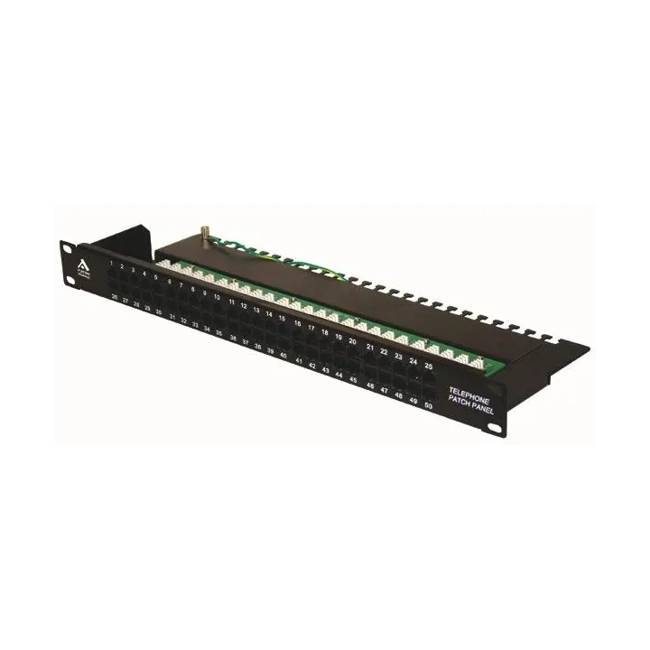 Panneau 50 Ports Rj45 Utp Cat3 3/6-4/5 1U Connexions Type 110