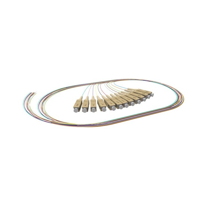 12 PIGTAILS SC MULTI OM3 50/125 1M SOUS BLISTER PACK