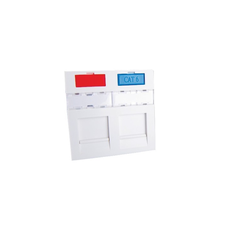 PLASTRON DROIT 2 ENTREES KEYSTONE CL 45X45 AVEC*