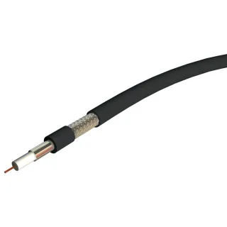 Câble Coax 11Db 75Ohms Pe Noir Ext Classe A Bc100M