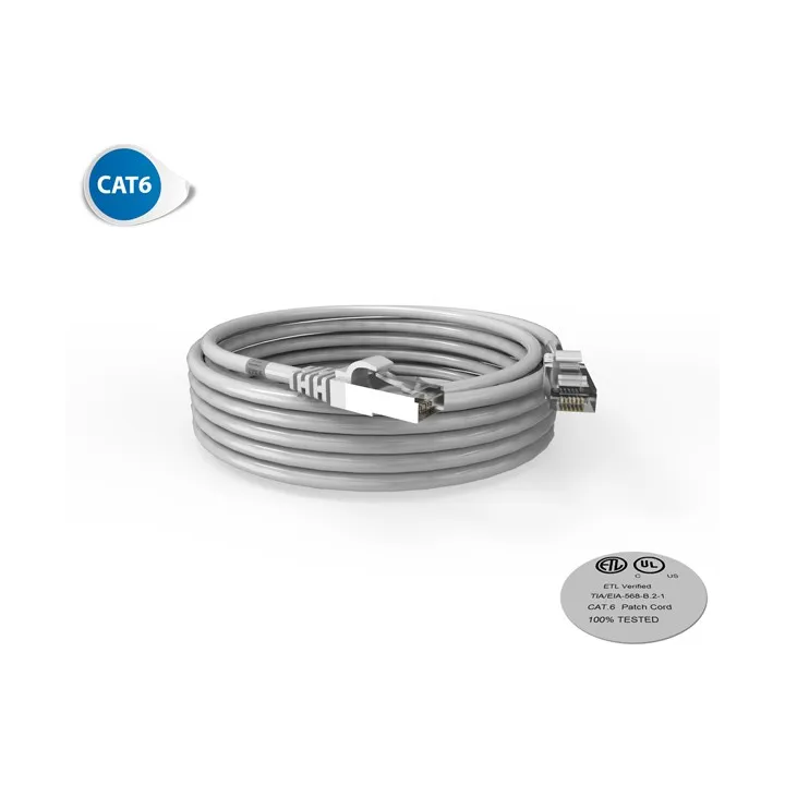 Cordon Rj45 Cat6 Futp 100Ohms Lsoh Surmoule Gris Lg 5M