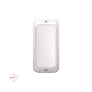 Applique Bang Rectangle Acces Opale Blanc Module Led 1200 4000K Avec Détecteur