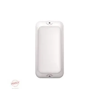 Applique Bang Rectangle Acces Opale Blanc Module Led 1200 4000K Avec Détecteur
