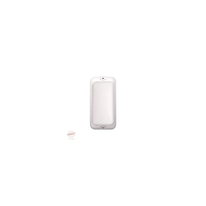Applique Bang Rectangle Acces Opale Blanc Module Led 1200 4000K Avec Détecteur