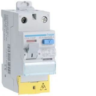 Interrupteur Différentiel 2 Poles 40 A 30 Ma Type A À Borne Décalée