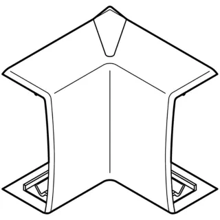 Angle Intérieur Variasouple +Ou-7° Pour Moulure Keva 50Mmx20Mm -Pvc Blanc Artic