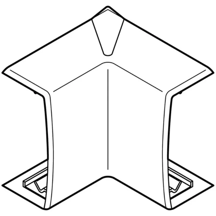 Angle Intérieur Variasouple +Ou-7° Pour Moulure Keva 50Mmx20Mm -Pvc Blanc Artic