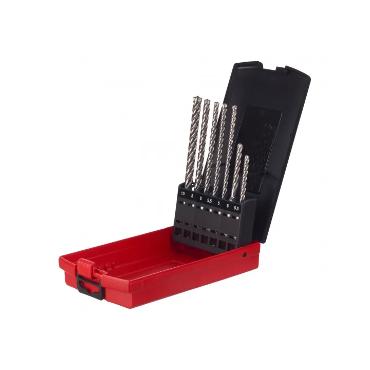 Coffret 7 Foret Sds+ Mx4 5/6X115Mm, 6/8/8/10/12X165Mm