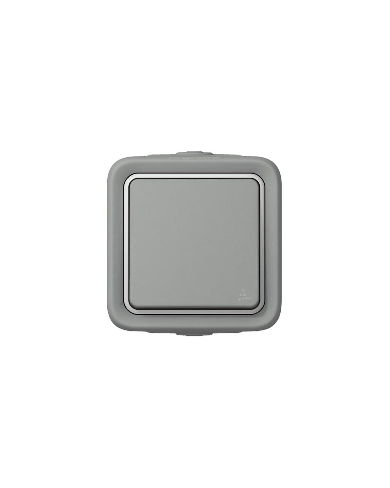 Legrand 069711 Interrupteur ou va-et-vient Plexo complet étanche gris