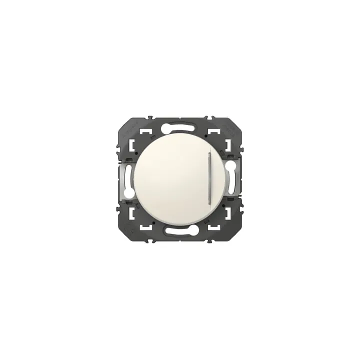 Poussoir Simple Avec Voyant Lumineux Dooxie 6A 250V~ Finition Blanc