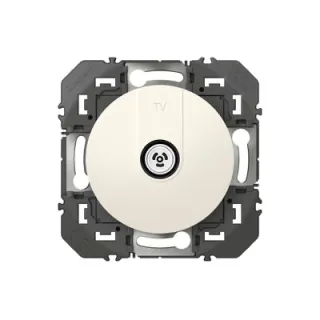 Prise Tv Simple Étoile Blindée Dooxie Finition Blanc