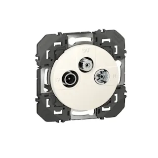 Prise Tv-R-Sat 1 Câble Dooxie Finition Blanc