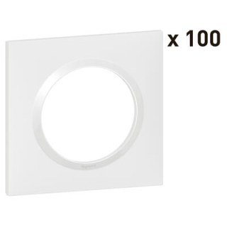 PLAQUE 1P BLANC X100