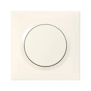 Poussoir Dooxie One 6A 250V~ Avec Plaque Carrée Blanche Et Griffes