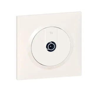 Prise Tv Étoile Blindée Dooxie One Livrée Avec Plaque Carrée Blanche Et Griffes