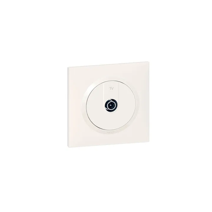 Prise Tv Étoile Blindée Dooxie One Livrée Avec Plaque Carrée Blanche Et Griffes
