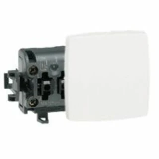 Poussoir 6A Appareillage Saillie Composable Blanc
