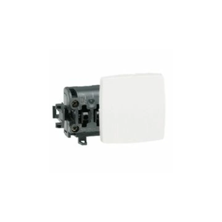 Poussoir 6A Appareillage Saillie Composable Blanc