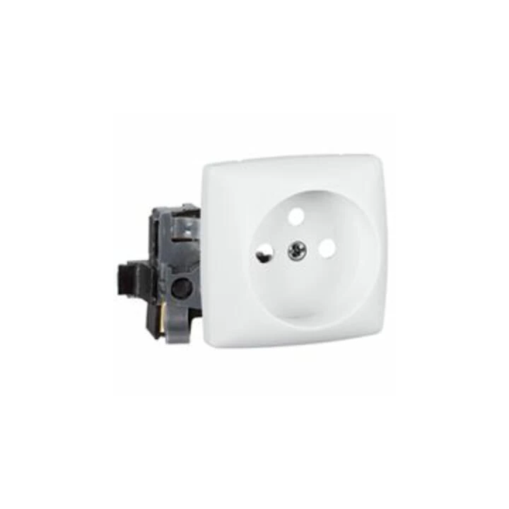 Prise De Courant 2P+T Bornes Automatiques Appareillage Saillie Composable -Blanc