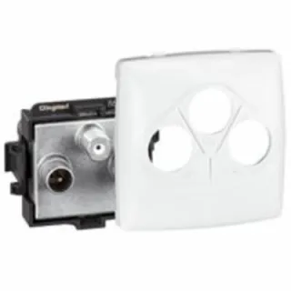 Prise Tv-R-Sat Appareillage Saillie Composable - Blanc