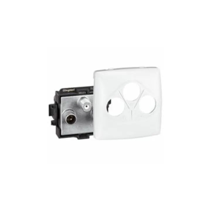 Prise Tv-R-Sat Appareillage Saillie Composable - Blanc