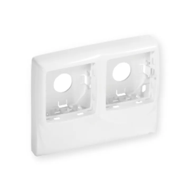 Boîtier Double Pour Appareillage Legrandtm Sur Optima Tm 22X12,5 & 32X12,5 Blanc