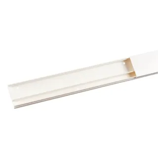 Moulure Keva 50Mmx20Mm - Fond+Couvercle-2 Compartiments-Longueur 2M-Blanc Artic