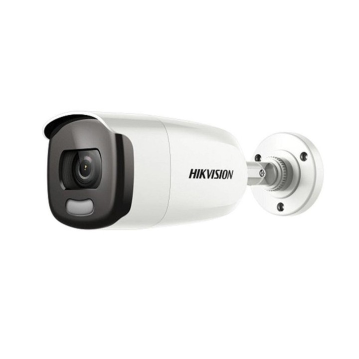 Caméra bullet 2 MP avec vision couleur 24/7, éclairage LED chaud et technologie WDR 130 dB. (DS-2CE10DFT-F28(2.8mm)(O-STD))