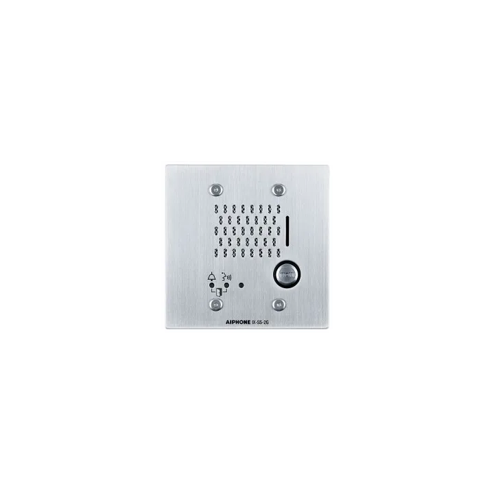 Platine Audio Ip, Encastrée Inox, 1 Bp, Synthèse Vocale & Pictos, Hauteur 120 Mm