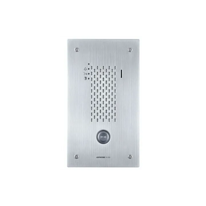 Platine Audio Ip, Encastrée Inox, 1 Bp, Synthèse Vocale & Pictos, Hauteur 165 Mm
