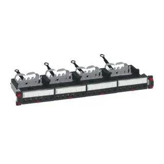 Panneau Brassage Droit 19Pouces 1U Lcs³ Avec Cassettes Nues À Équiper