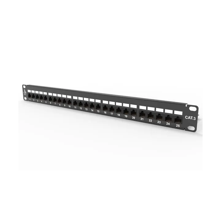 Panneau 25 Ports Rj45 Utp Cat3 3/6-4/5 1U Connexions Type 110