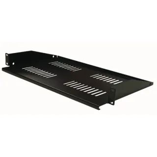 Plateaux modem fixations avant pour baies 19, 1U - 266mm Noir